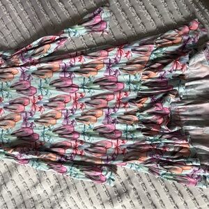 Posh Peanut high low Dress with Pink Ballet Slipper Print